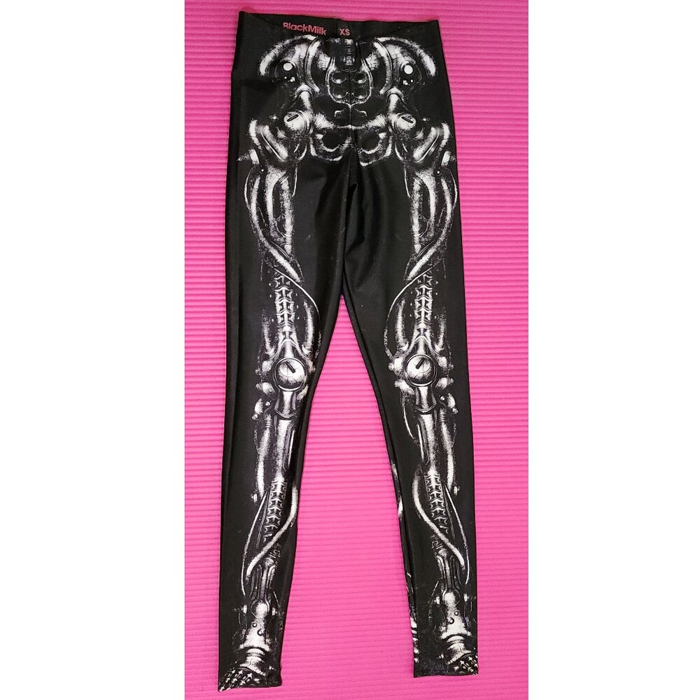Blackmilk - Original Mechanical Bones Leggings - Size XS